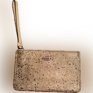 Coach Glitter Wristlet